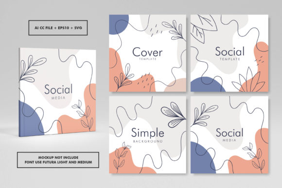 Abstract Trendy Square Cover Design 87 for Modern Graphic Templates