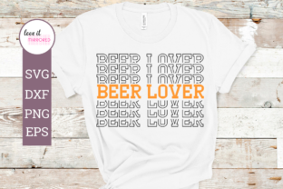 Beer Lover Mirrored Graphics for Crafts and Creative Projects