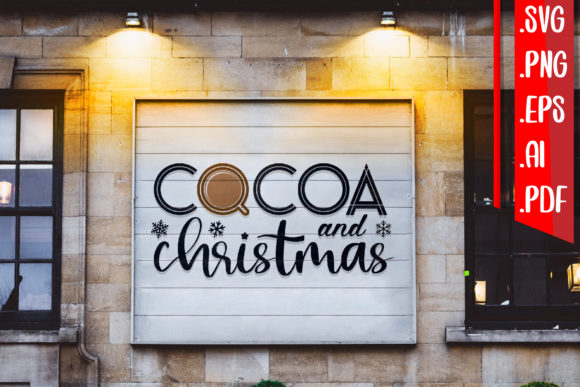 Cocoa and Christmas Graphics for Local Business Branding