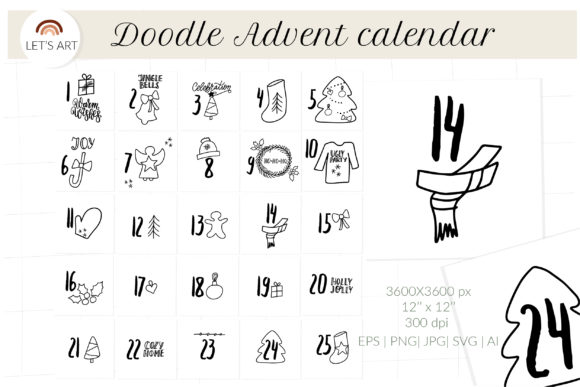 Doodle Advent Calendar Svg: A Designer's Take