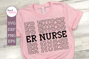 ER Nurse Mirror Word Cut File for Crafts and Graphics