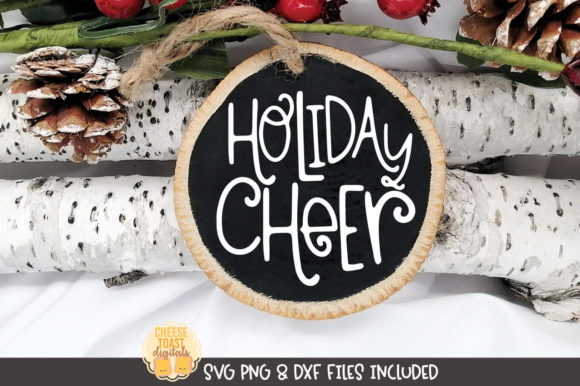 Holiday Cheer - Christmas Ornament Graphics for Crafts