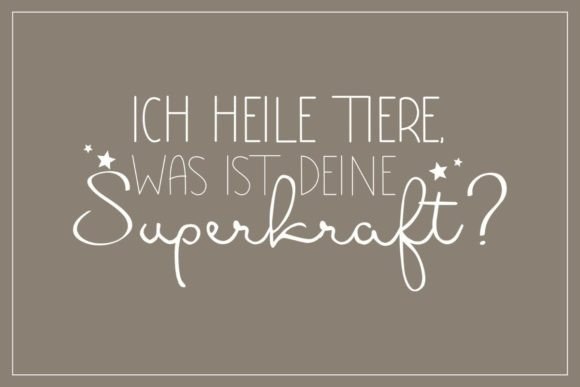 Ich Heile Tiere Was Ist Deine Superkraft Graphic Design Asset