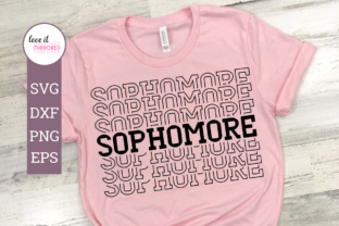 Sophomore Mirror Word Cut File for Graphics and Crafts