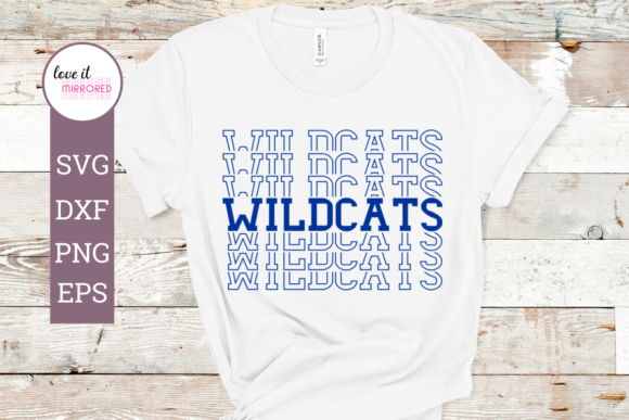 Wildcats Mirror Word Cut File: Graphics for Crafts & Branding