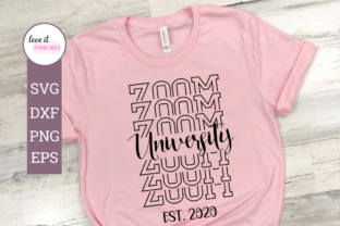 Zoom University Mirror Word Graphics for Crafts